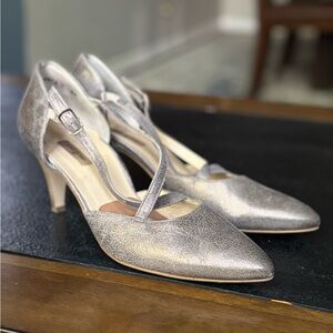 Elegant Silver Paul Green Women's Heels